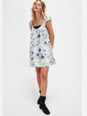 Free People Wildflower Printed Mini Dress Sz small